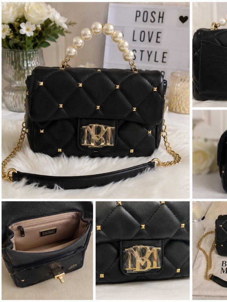 Badgley Mischka Pearl Handle Mini Crossbody Handbag